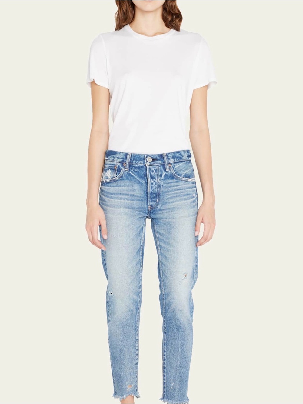 Moussy Light Wash Boyfriend Jeans
